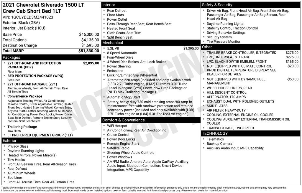 Used 2021 Chevrolet Silverado 1500 LT AWD/4WD image 42