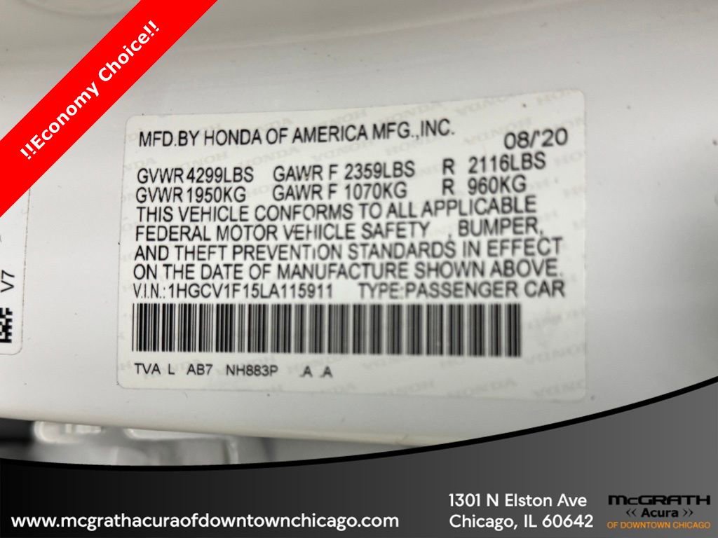 Used 2020 Honda Accord LX image 11