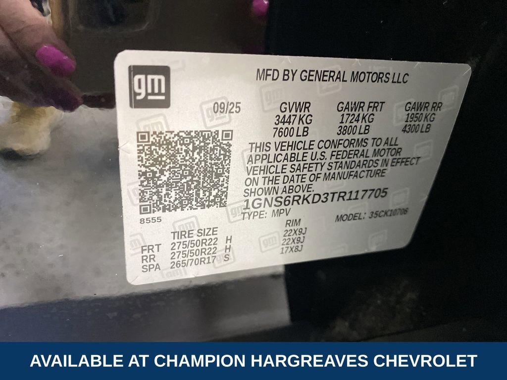 Certified 2026 Chevrolet Tahoe RST w/ Advanced Technology Package AWD/4WD image 42