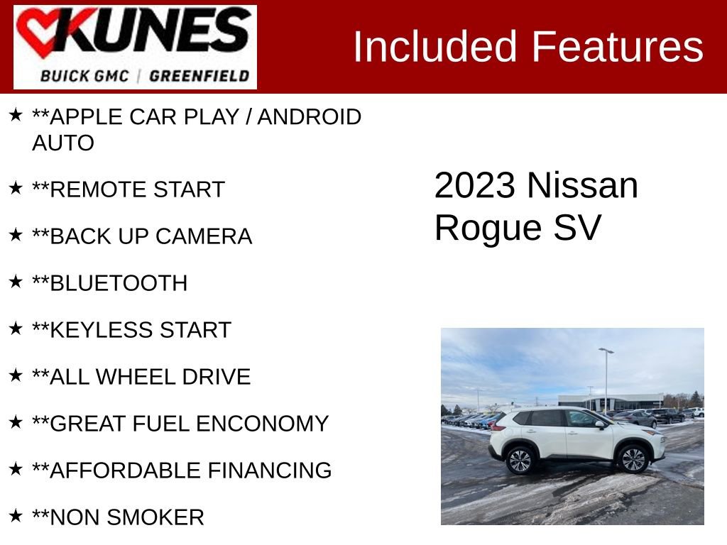 Used 2023 Nissan Rogue SV image 2