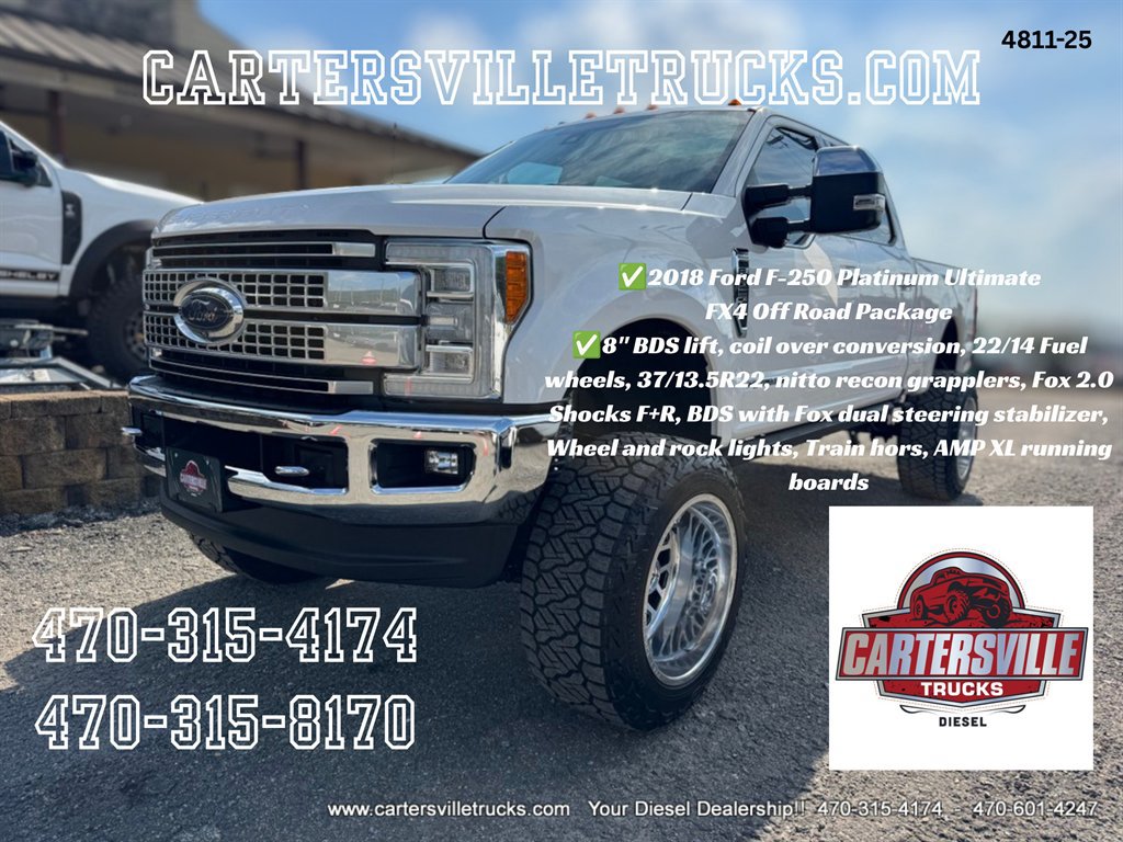 Used 2018 Ford F250 Platinum w/ Platinum Ultimate Package