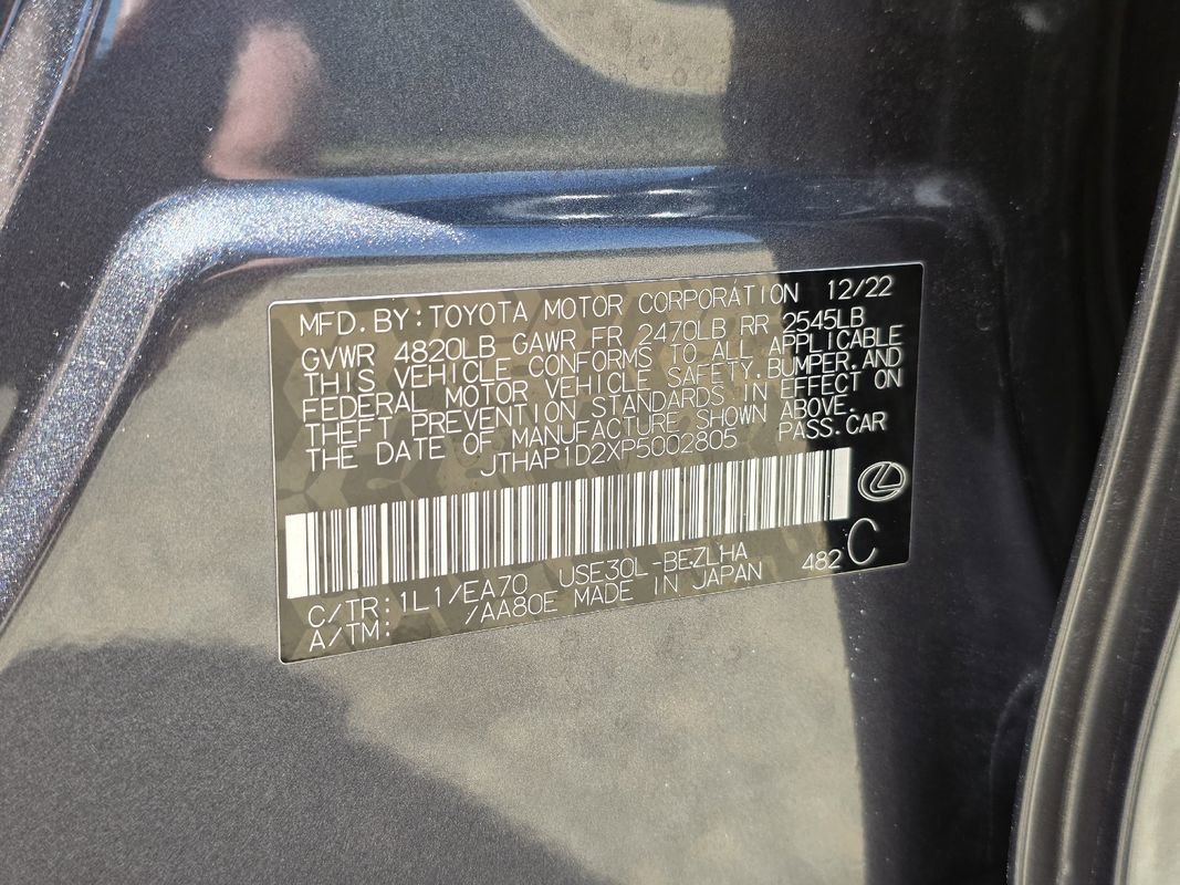 Used 2023 Lexus IS 500 w/ Accessory Package 2 RWD image 49
