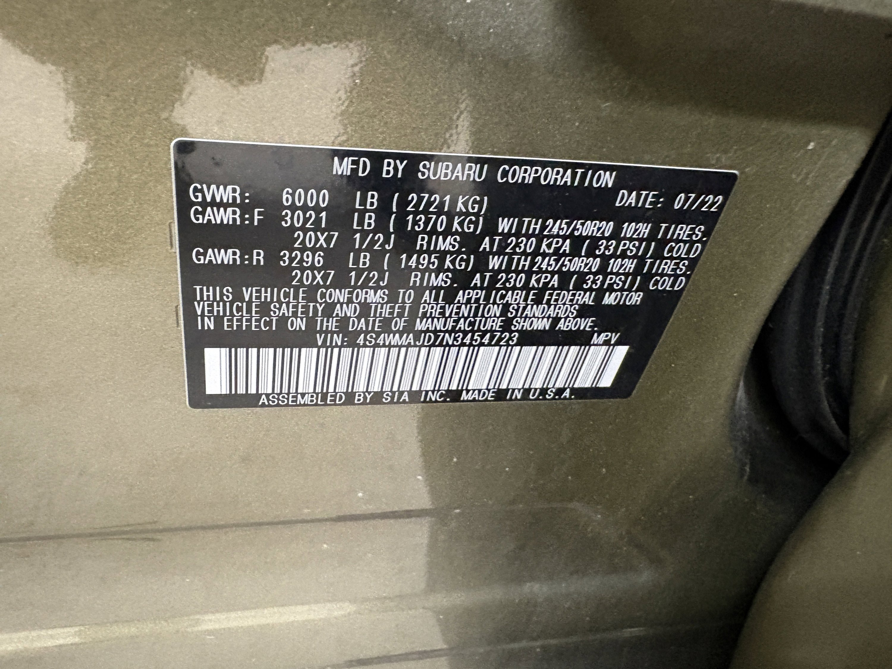 Used 2022 Subaru Ascent Onyx Edition AWD/4WD image 39
