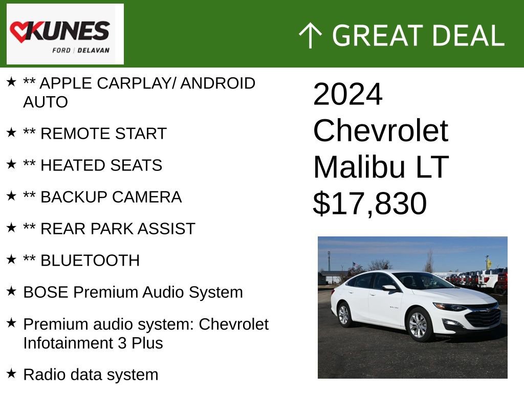 Used 2024 Chevrolet Malibu LT image 2