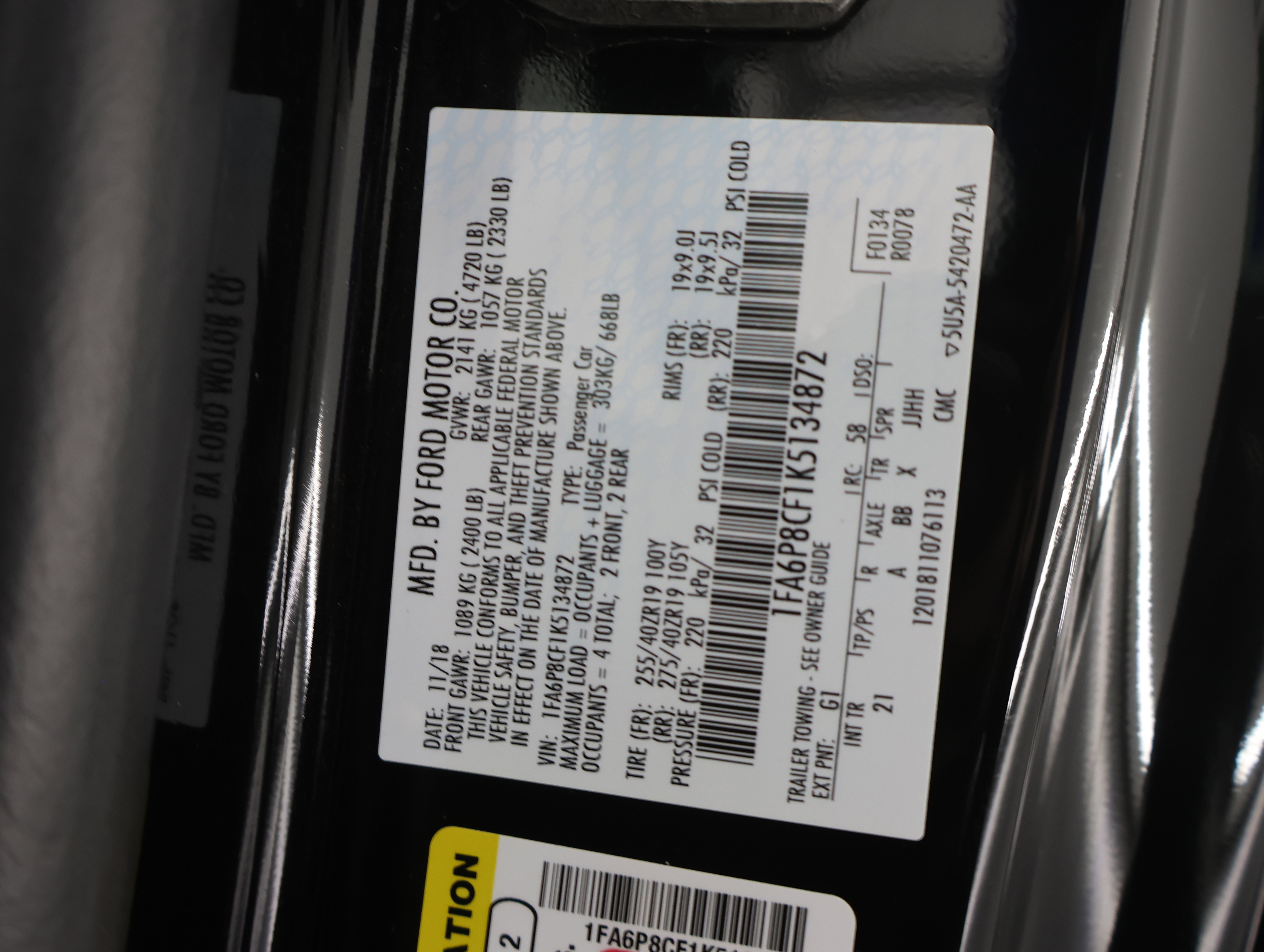 Used 2019 Ford Mustang GT w/ GT Performance Package image 55