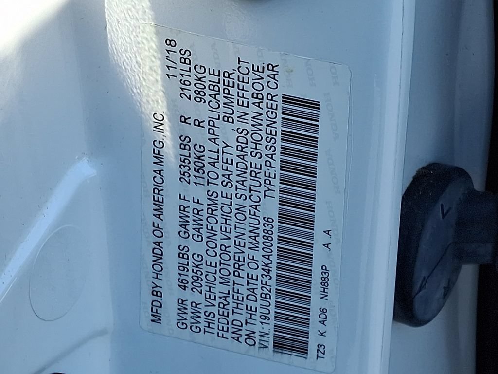 Certified 2019 Acura TLX V6 FWD image 27