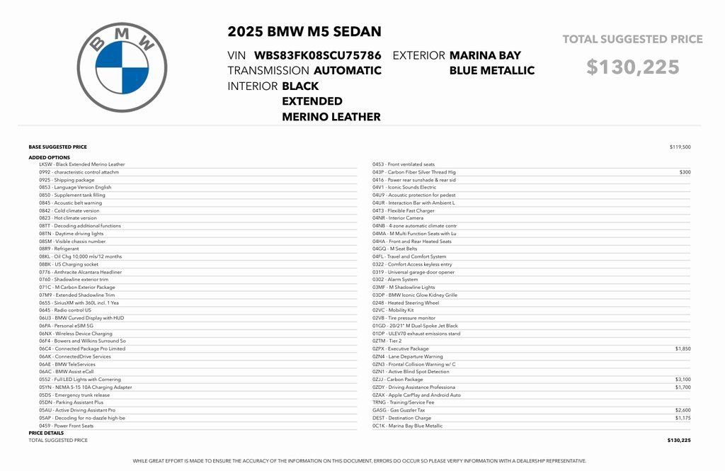 Used 2025 BMW M5 w/ Carbon Package image 24