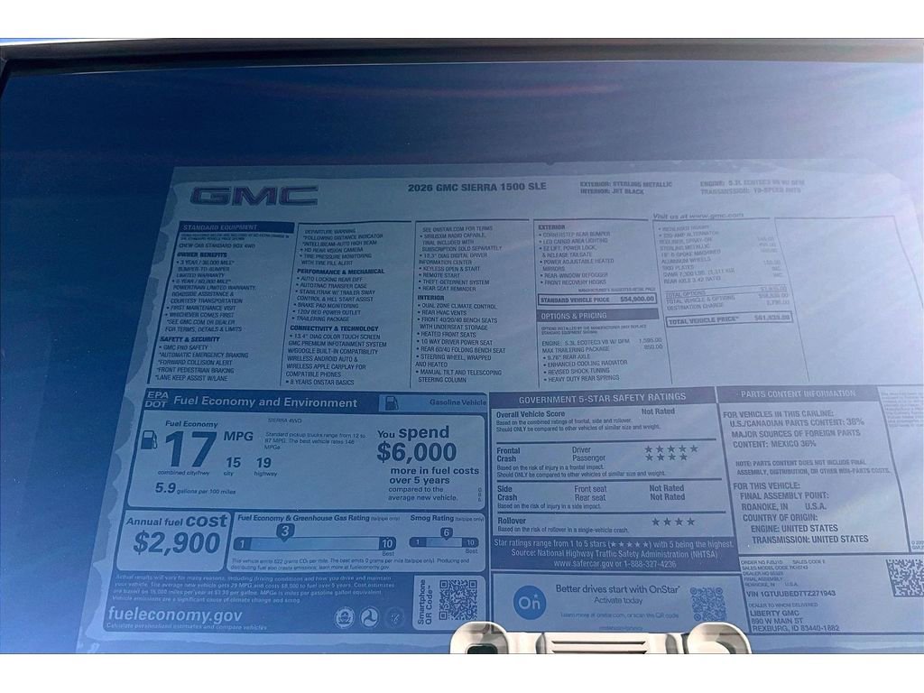 New 2026 GMC Sierra 1500 SLE w/ Max Trailering Package image 14