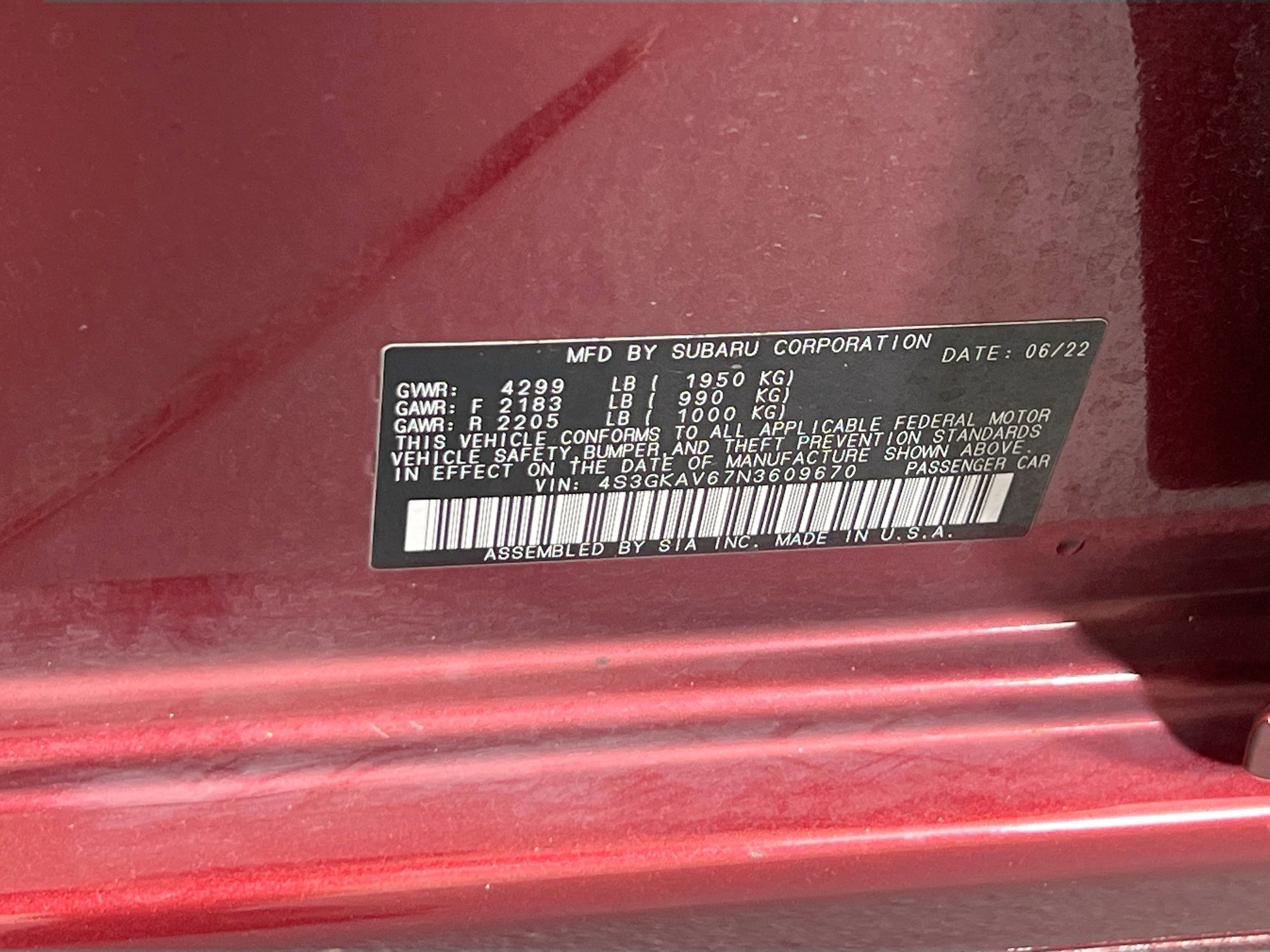 Used 2022 Subaru Impreza 2.0i Premium image 30