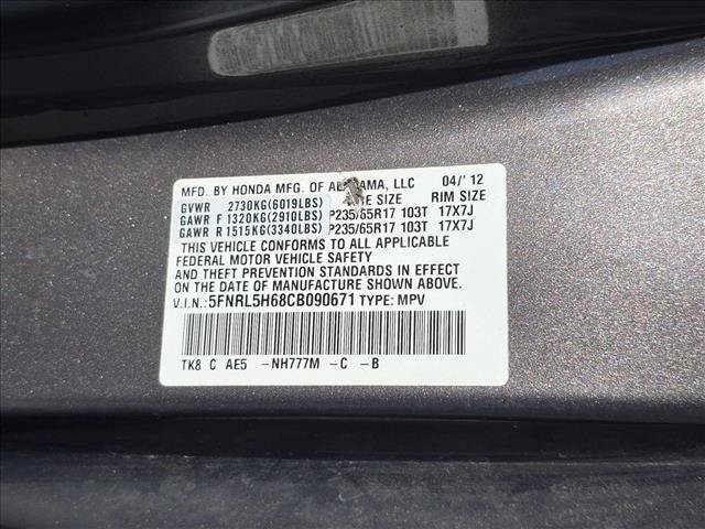 Used 2012 Honda Odyssey EX-L image 16