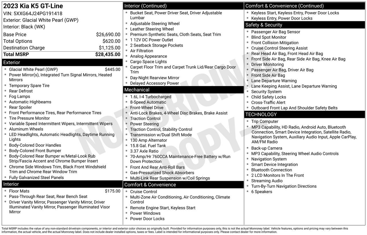 Used 2023 Kia K5 GT-Line FWD image 38