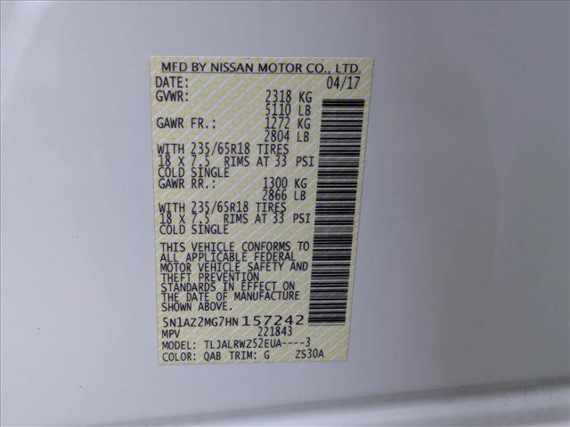 Used 2017 Nissan Murano SL w/ Cargo Package image 26