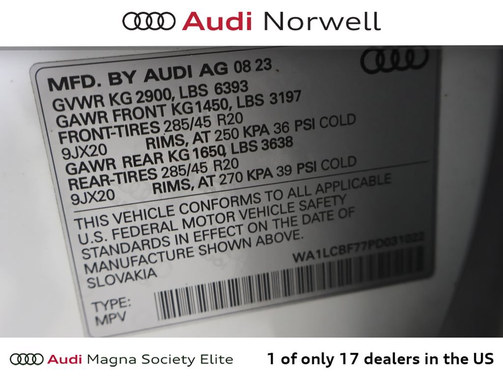 Used 2023 Audi Q7 2.0T Premium Plus w/ Premium Plus Package AWD/4WD image 3