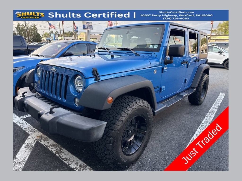 Used 2016 Jeep Wrangler Unlimited Sport w/ Quick Order Package 24S AWD/4WD image 1