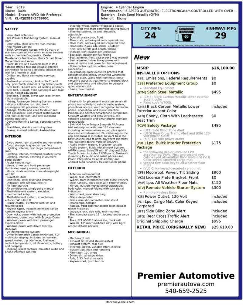 Used 2019 Buick Encore Preferred w/ Safety Package image 2