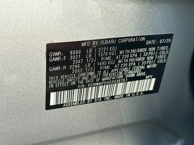 New 2025 Subaru Ascent Limited image 38