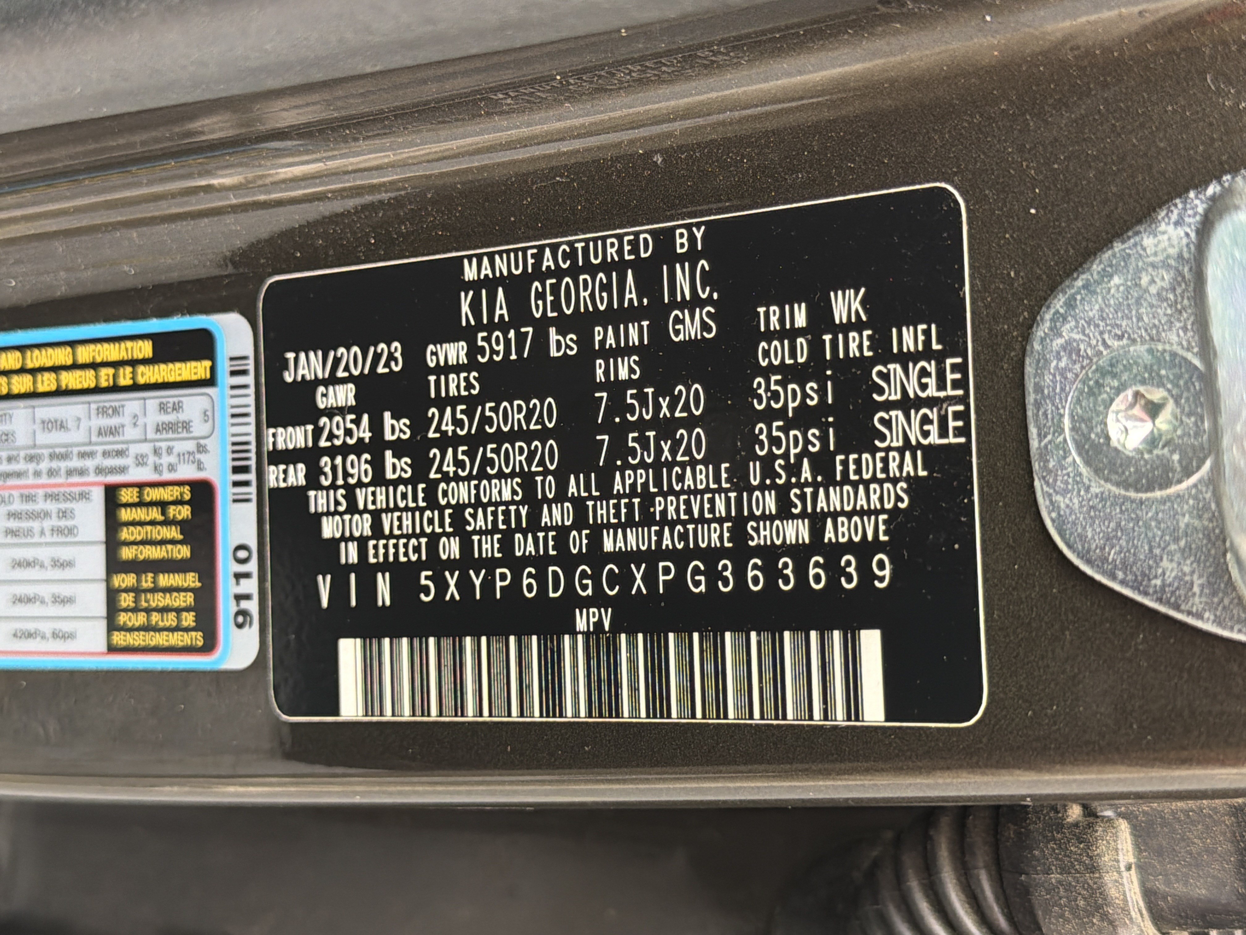 Used 2023 Kia Telluride S w/ S Sunroof Package AWD/4WD image 35