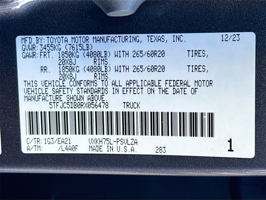 Used 2024 Toyota Tundra Limited image 33