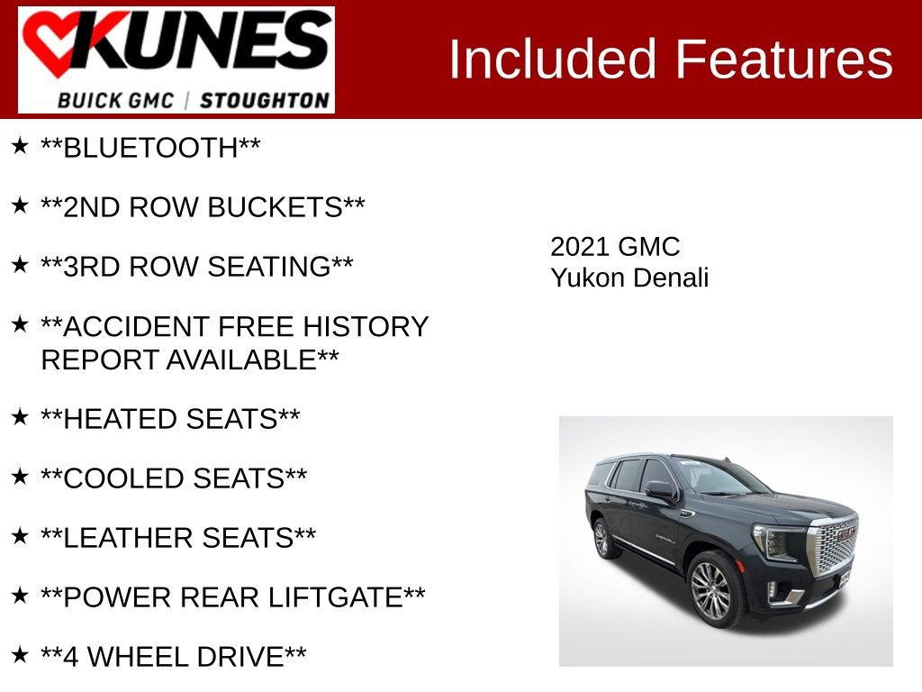 Used 2021 GMC Yukon Denali w/ Denali Premium Package image 3