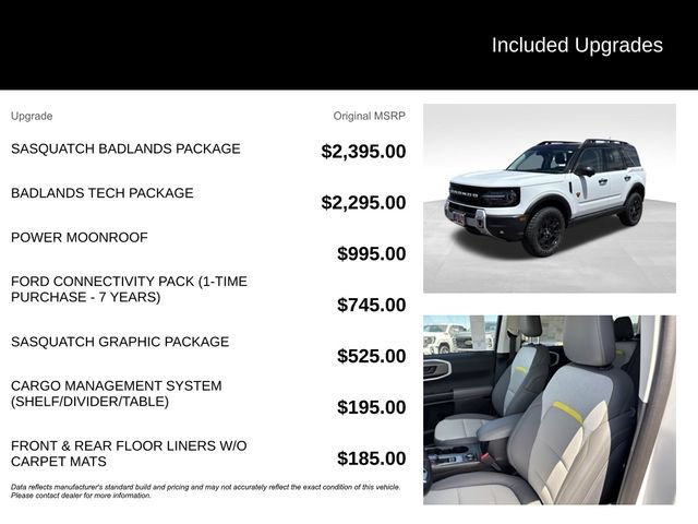 New 2026 Ford Bronco Sport Badlands w/ Sasquatch Badlands Package AWD/4WD image 5