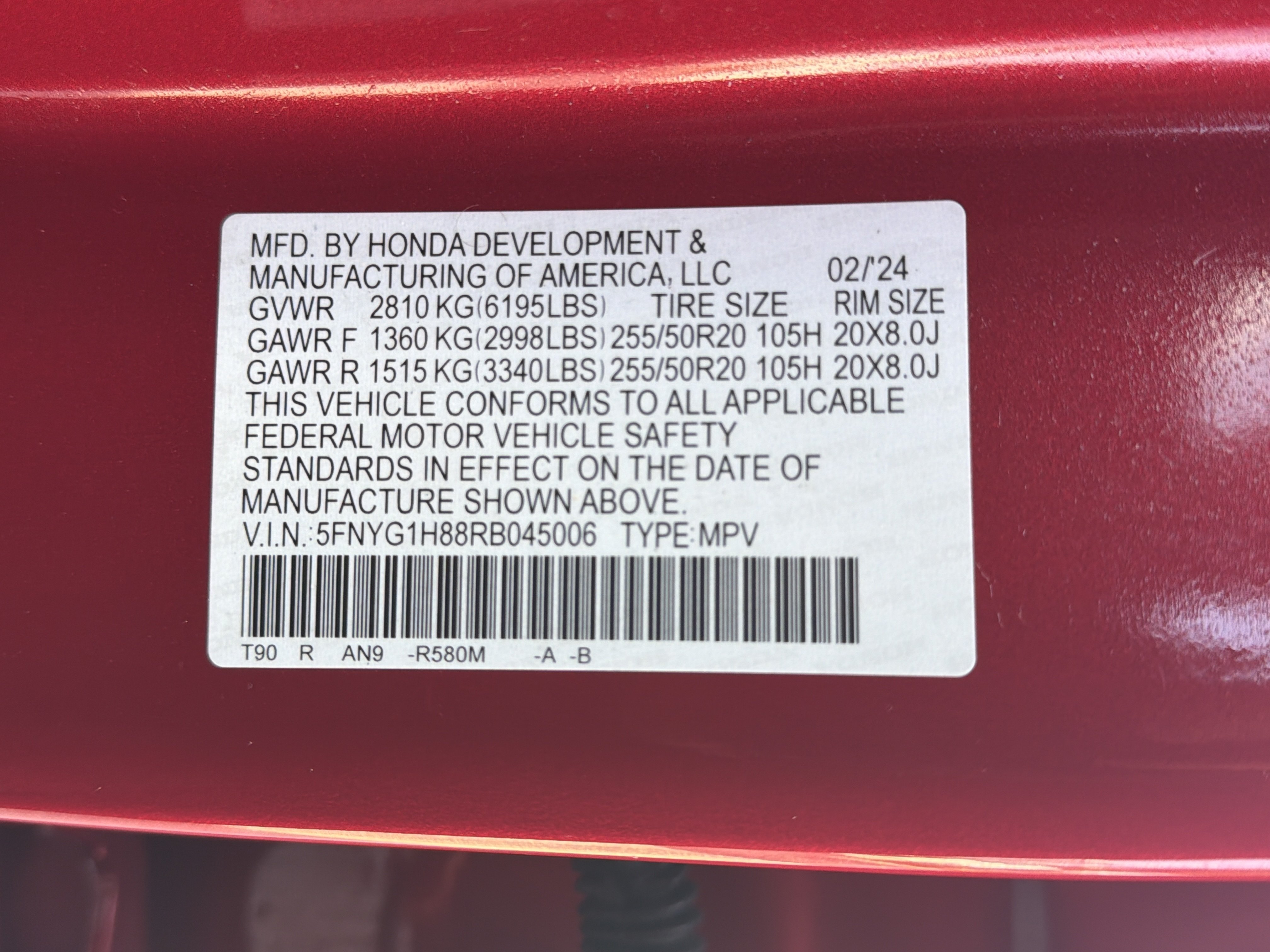 Certified 2024 Honda Pilot Elite image 36