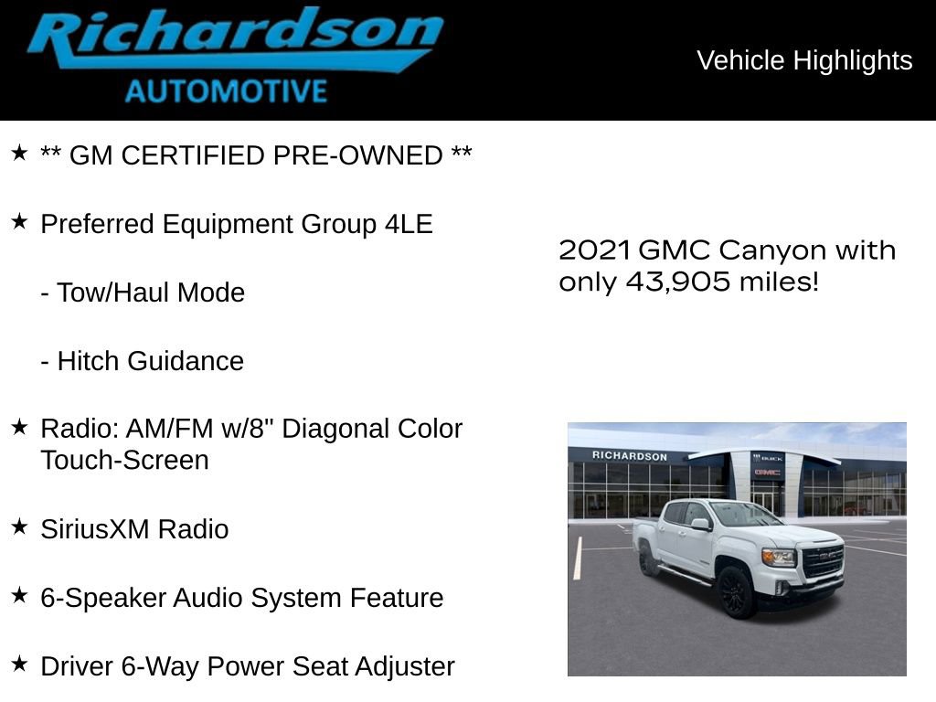 Certified 2021 GMC Canyon Elevation image 11
