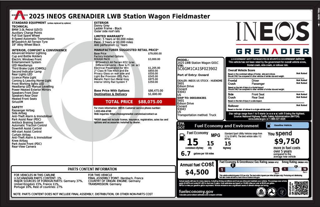 Used 2025 INEOS Grenadier AWD/4WD image 3
