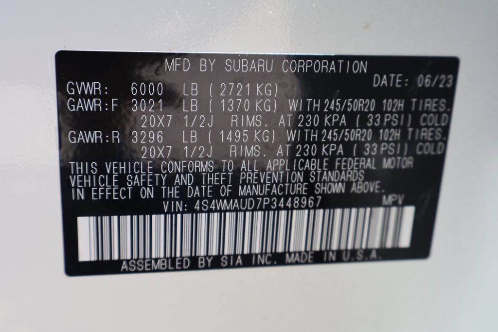Used 2023 Subaru Ascent Limited w/ Technology Package AWD/4WD image 28