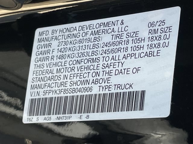 Used 2025 Honda Ridgeline Black Edition image 29