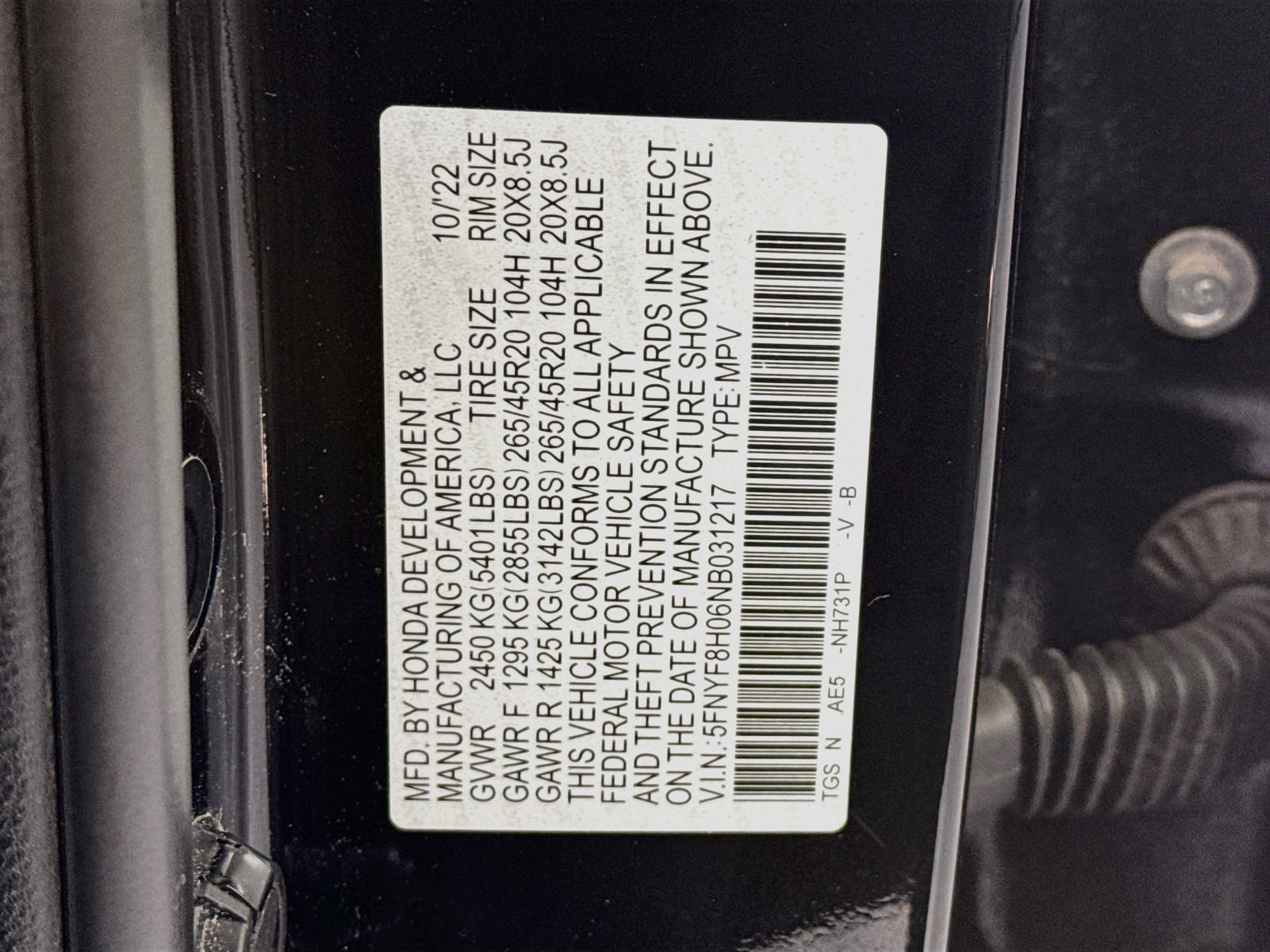 Certified 2022 Honda Passport Elite image 33