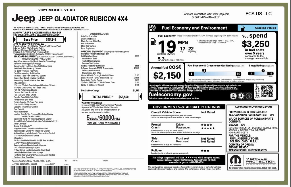 Certified 2021 Jeep Gladiator Rubicon w/ Cold Weather Group video 2