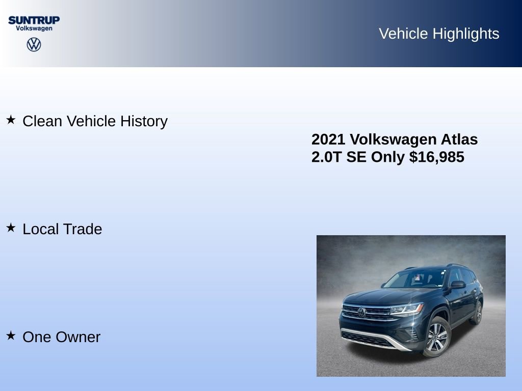 Used 2021 Volkswagen Atlas SE image 7