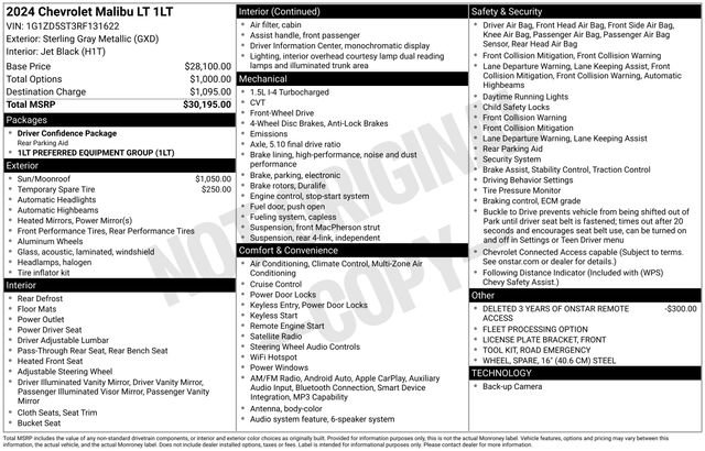 Certified 2024 Chevrolet Malibu LT FWD image 5