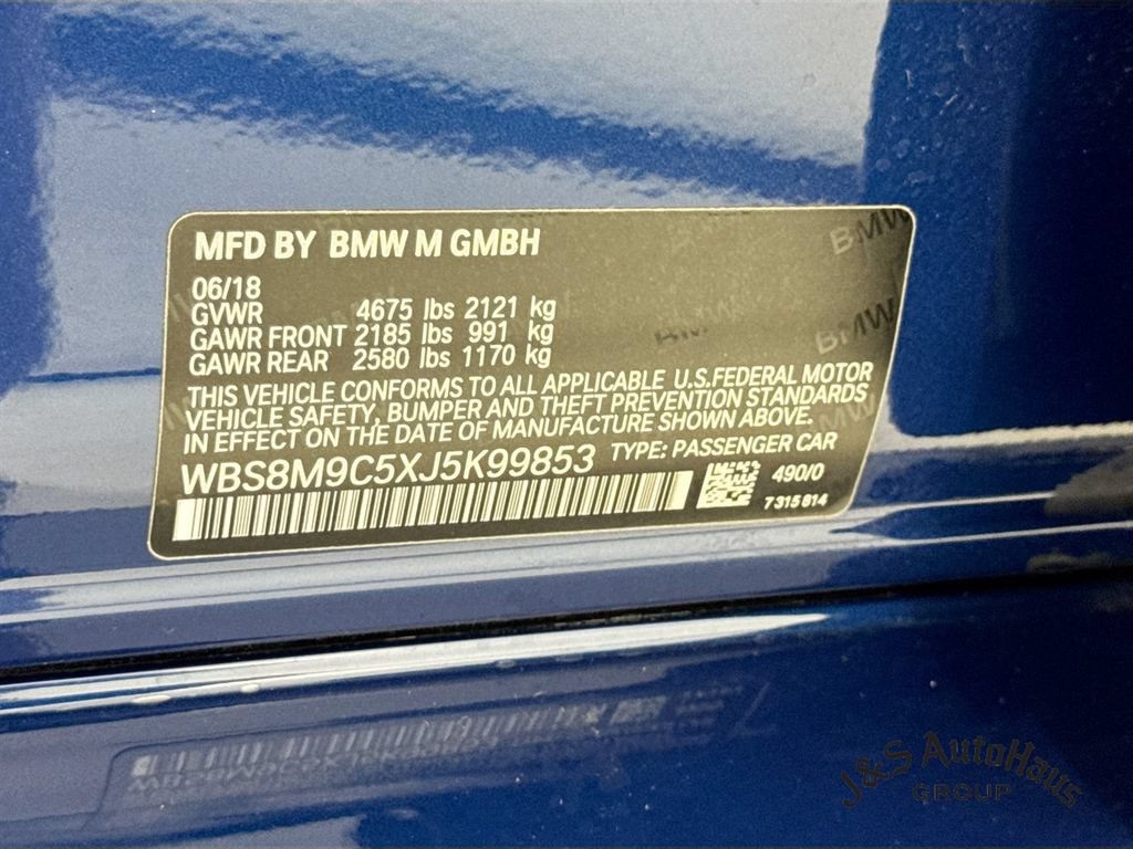 Used 2018 BMW M3 w/ Competition Package RWD image 41