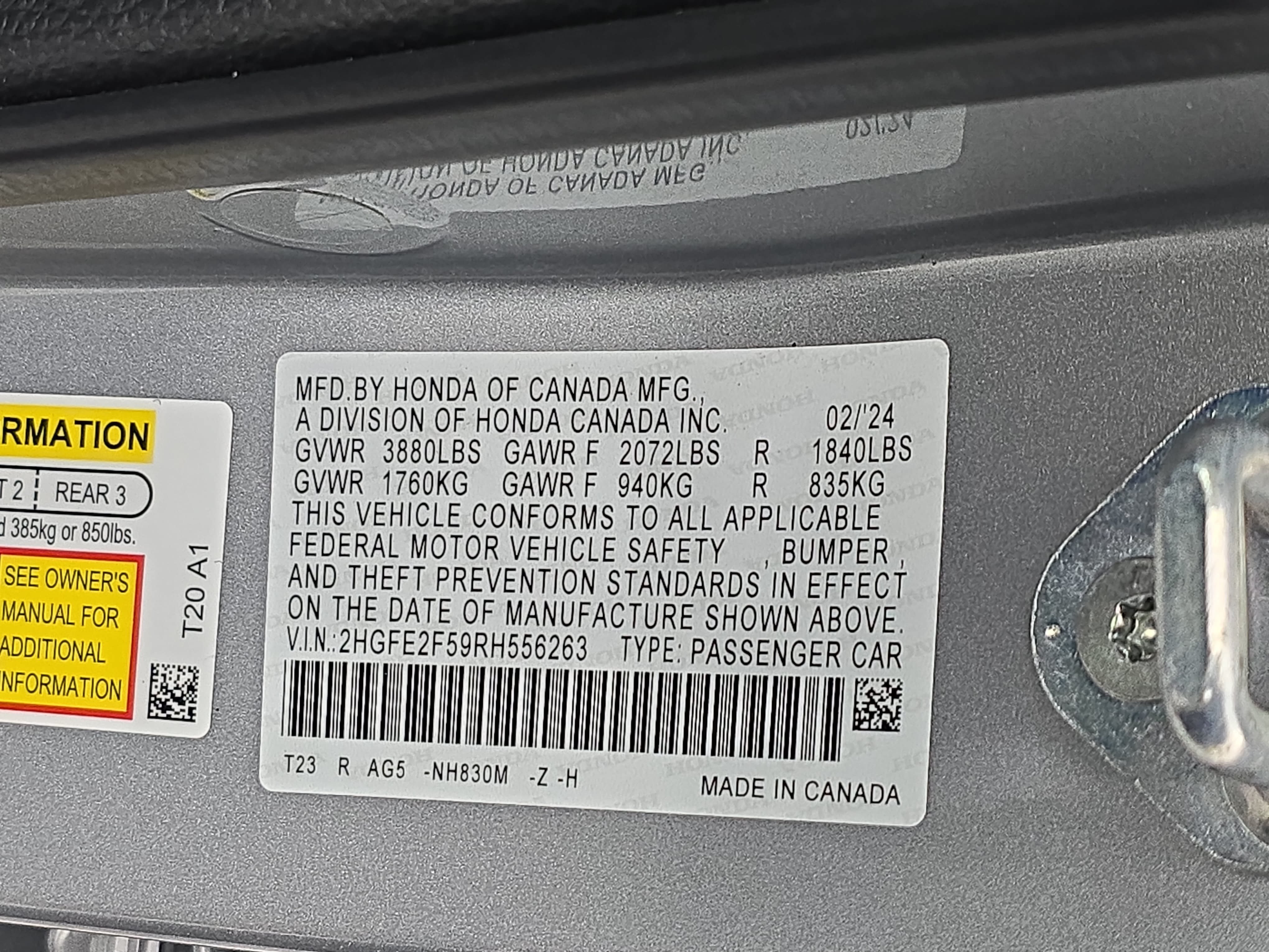Used 2024 Honda Civic Sport image 33