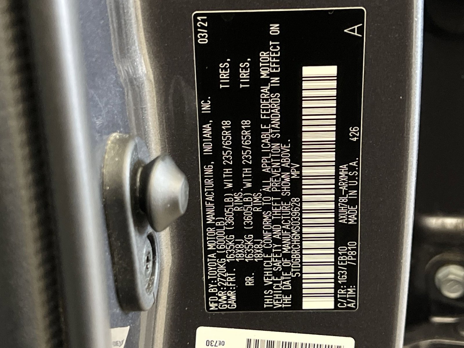 Used 2021 Toyota Highlander XLE image 35