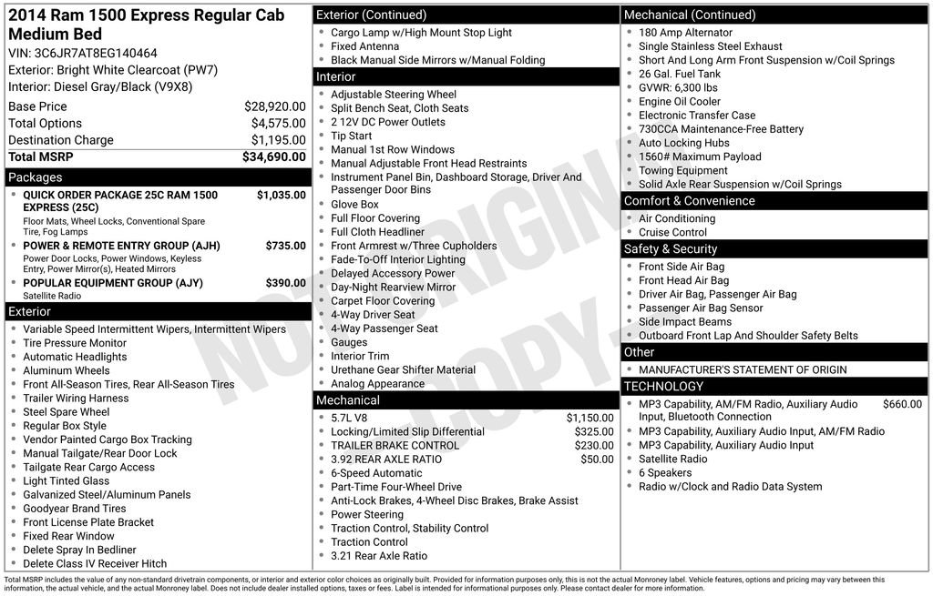 Used 2014 RAM 1500 Express AWD/4WD image 39