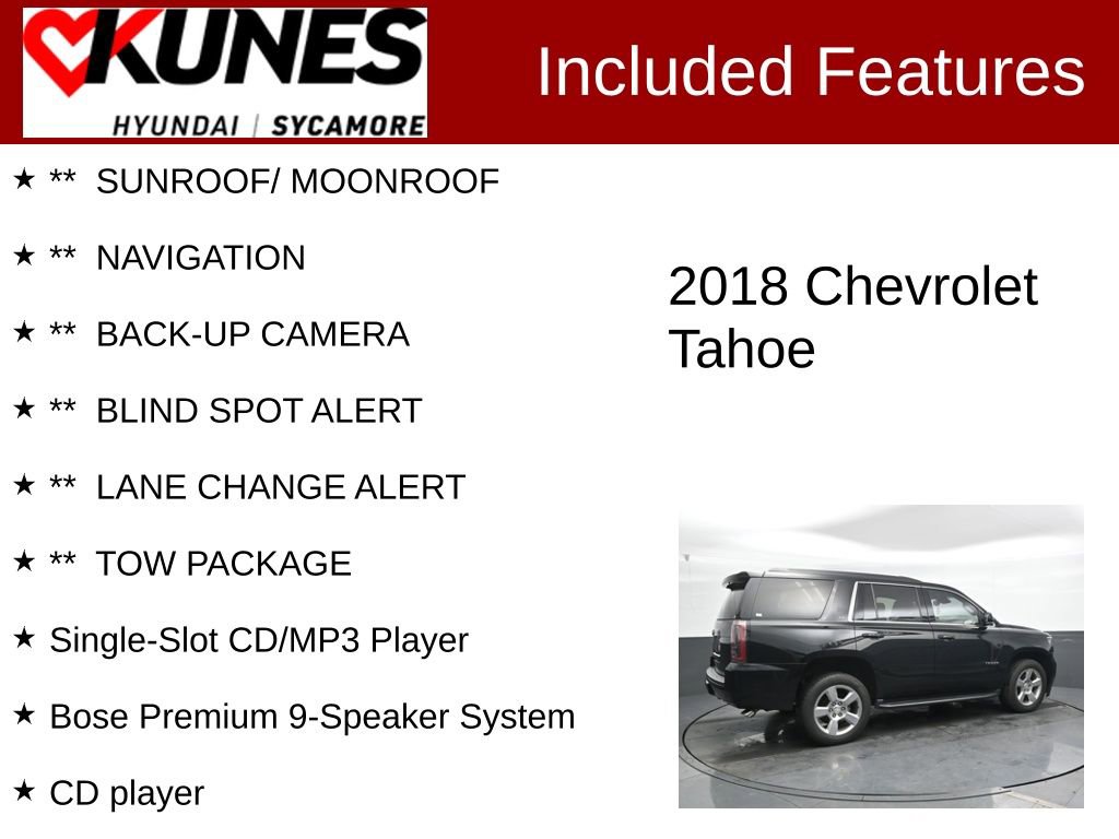 Used 2018 Chevrolet Tahoe LT image 2