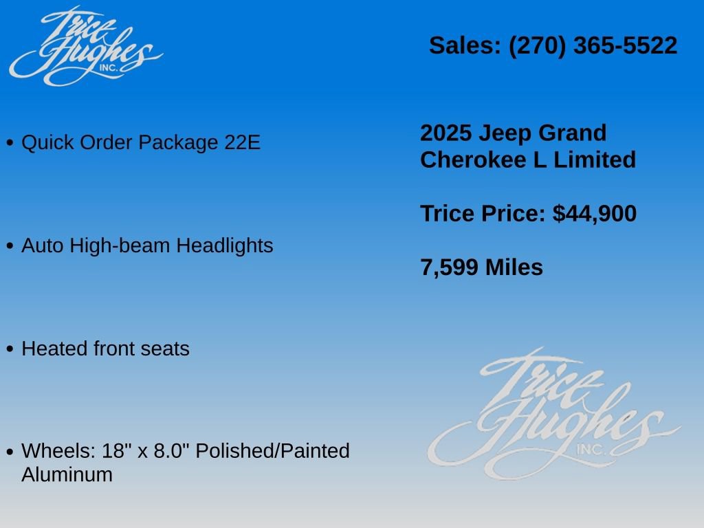 Used 2025 Jeep Grand Cherokee L Limited AWD/4WD image 7