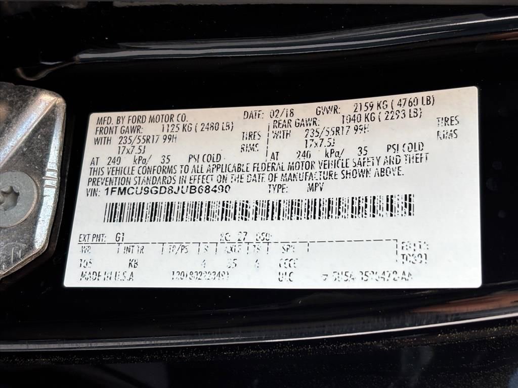 Used 2018 Ford Escape SE image 30