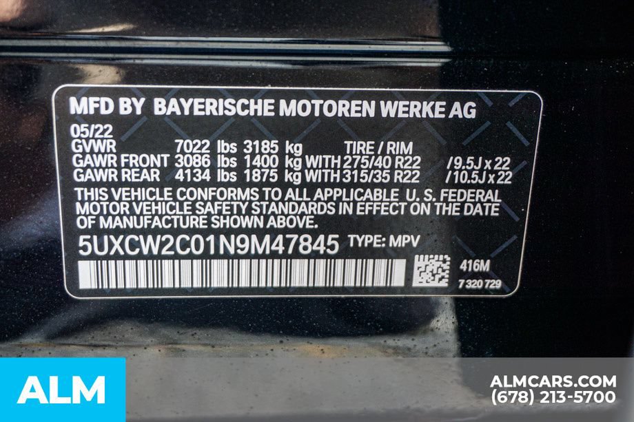 Used 2022 BMW X7 xDrive40i w/ M Sport Package AWD/4WD image 67