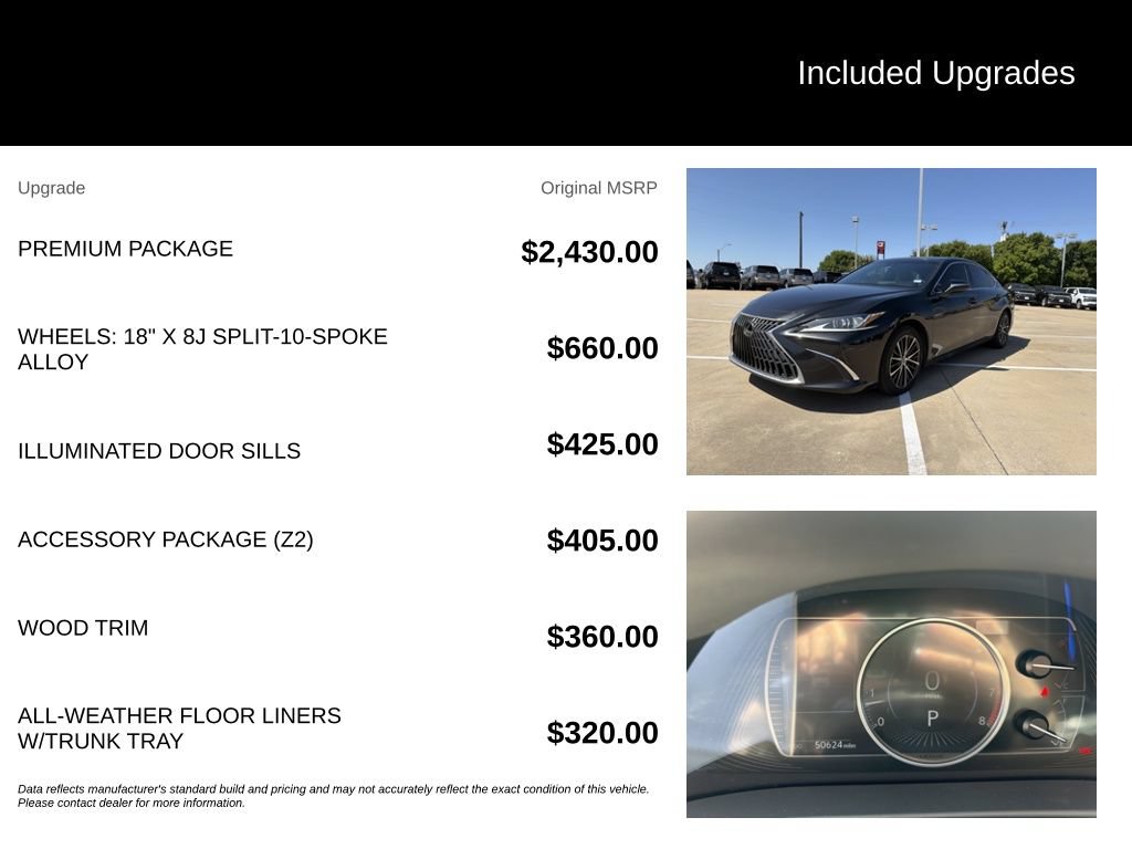 Used 2023 Lexus ES 350 w/ Premium Package FWD image 5