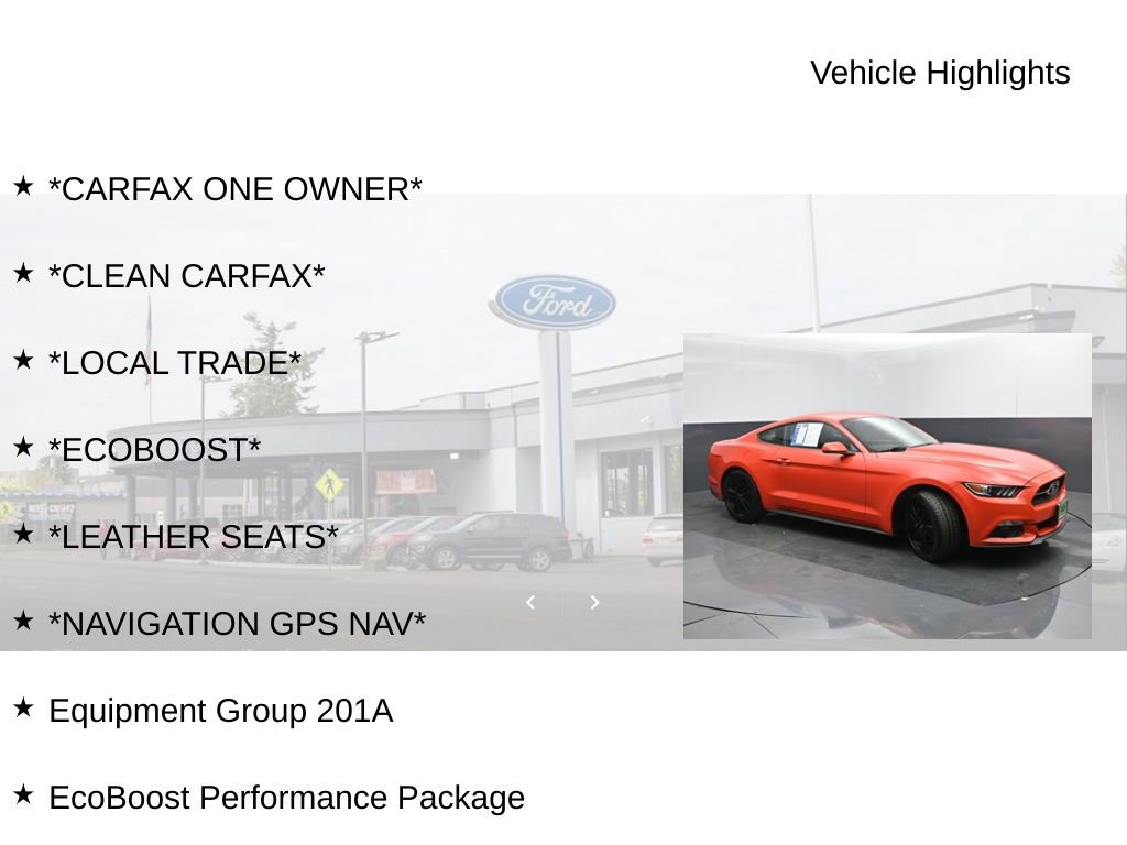 Used 2015 Ford Mustang Premium w/ Ecoboost Performance Package image 19