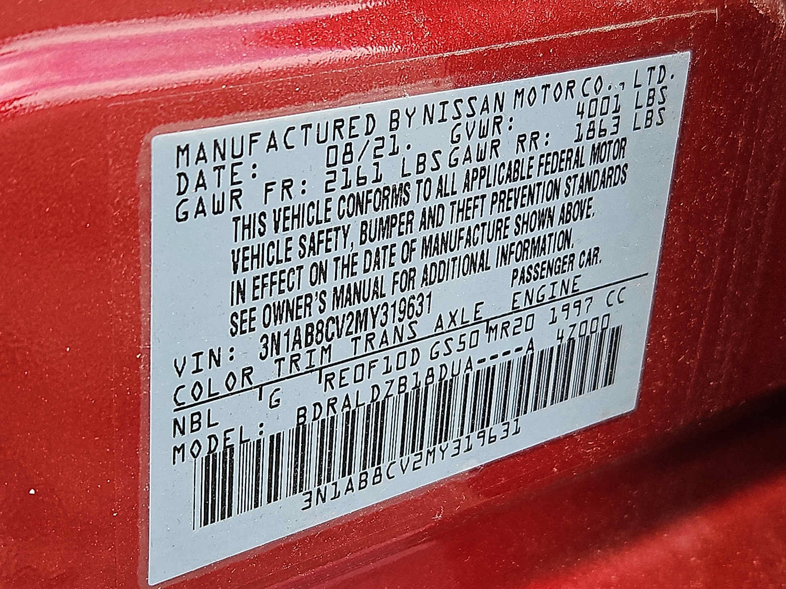 Used 2021 Nissan Sentra SV FWD image 26