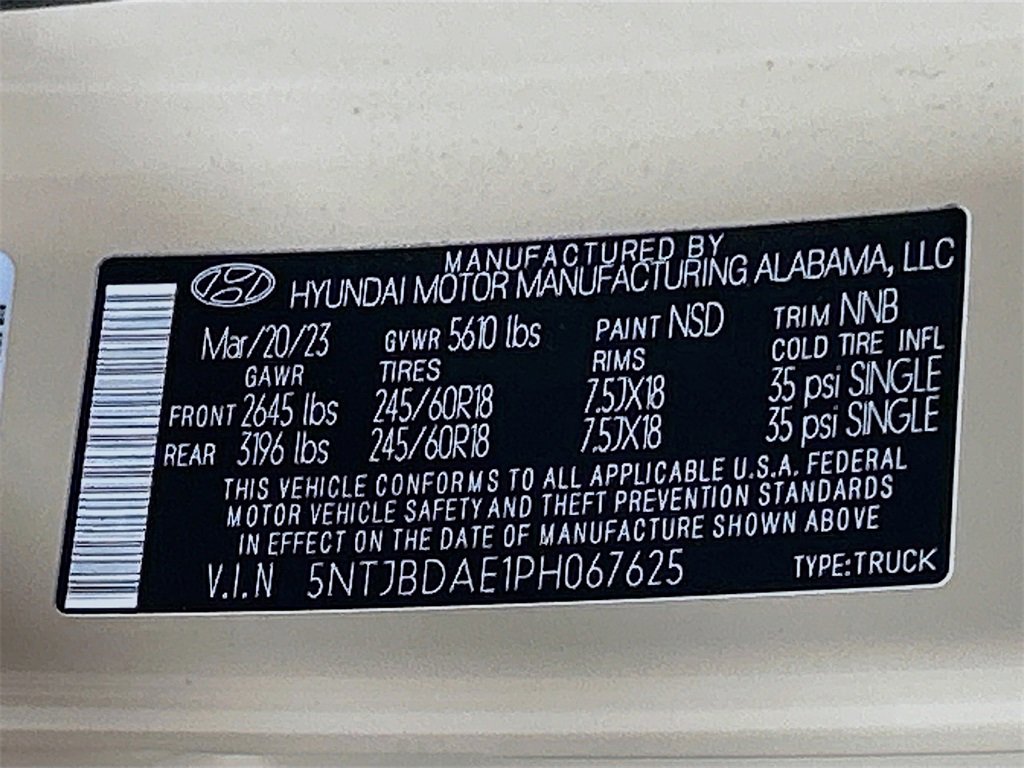 Used 2023 Hyundai Santa Cruz SEL image 27