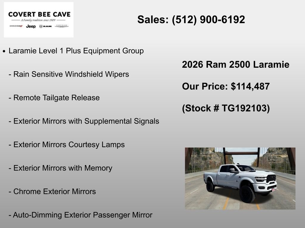 New 2026 RAM 2500 Laramie w/ Night Edition AWD/4WD image 12