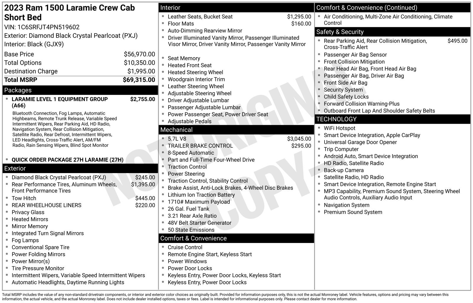 Used 2023 RAM 1500 Laramie AWD/4WD image 37