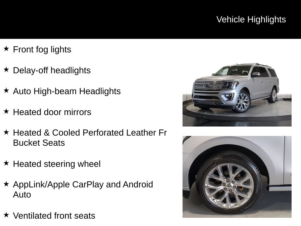 Used 2019 Ford Expedition Max Platinum AWD/4WD image 19