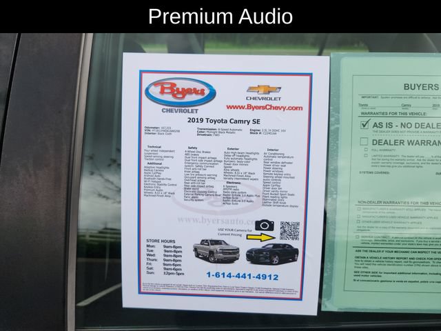 Used 2019 Toyota Camry SE w/ Carpet Mat Package FWD image 12