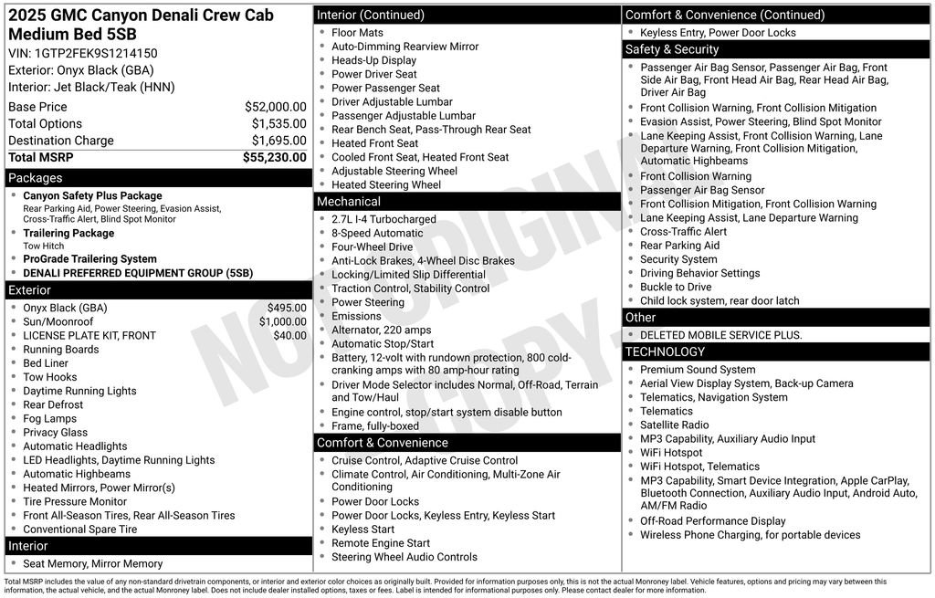 Used 2025 GMC Canyon Denali AWD/4WD image 40